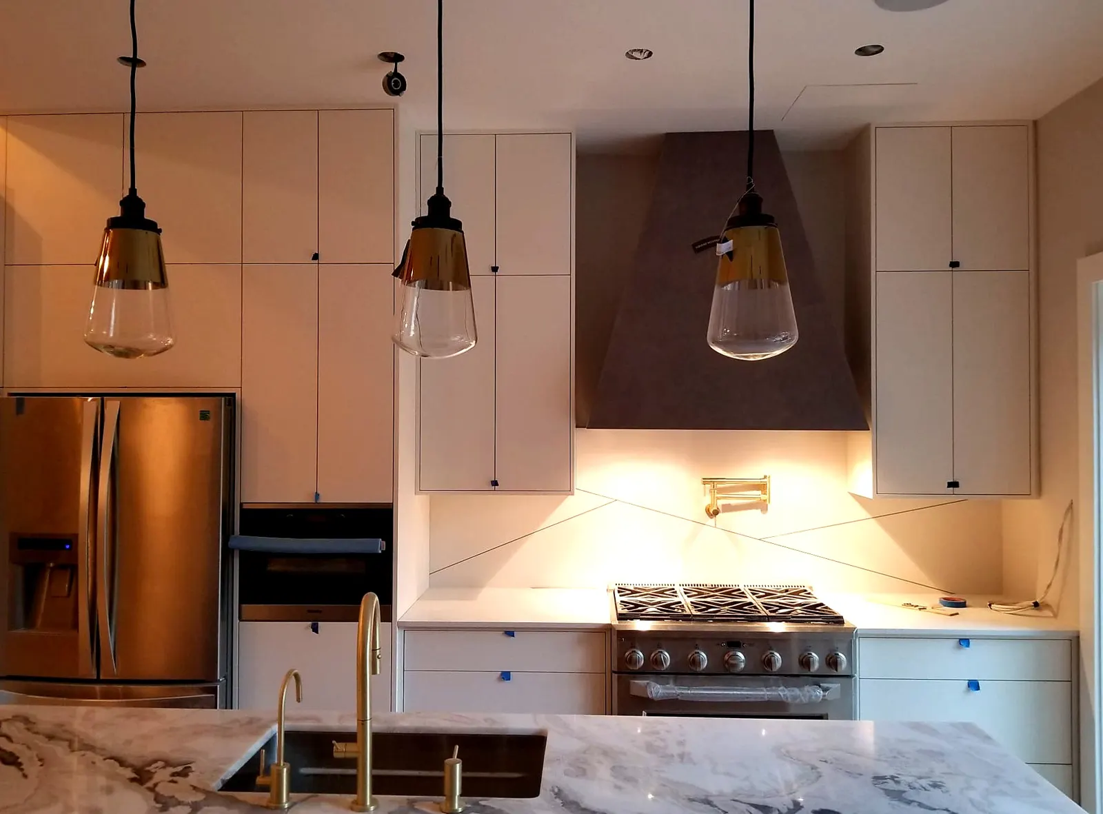 Kitchen Remodel · Marble Island & Custom Cabinetry